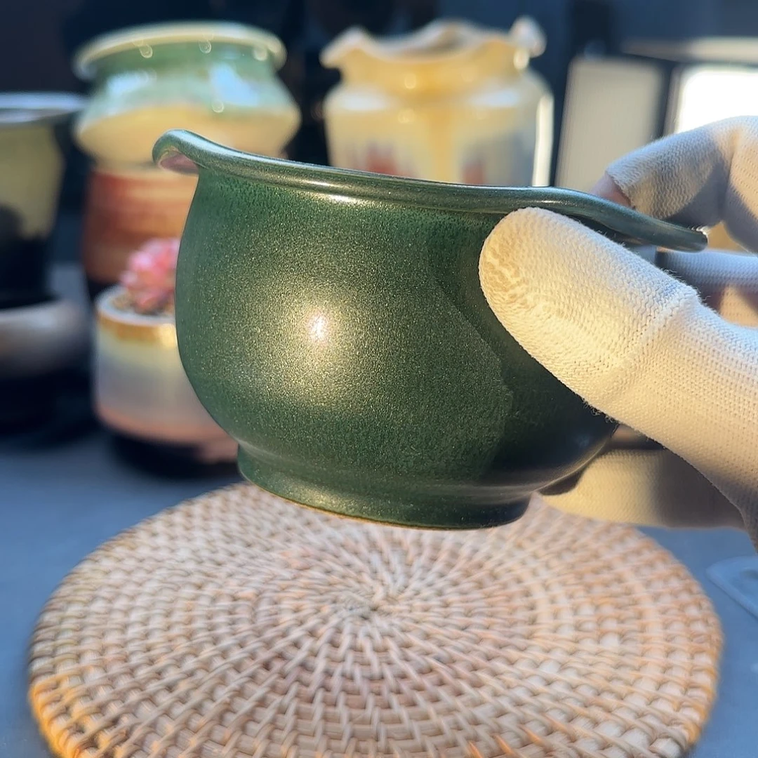 瓷片景德镇手工花盆