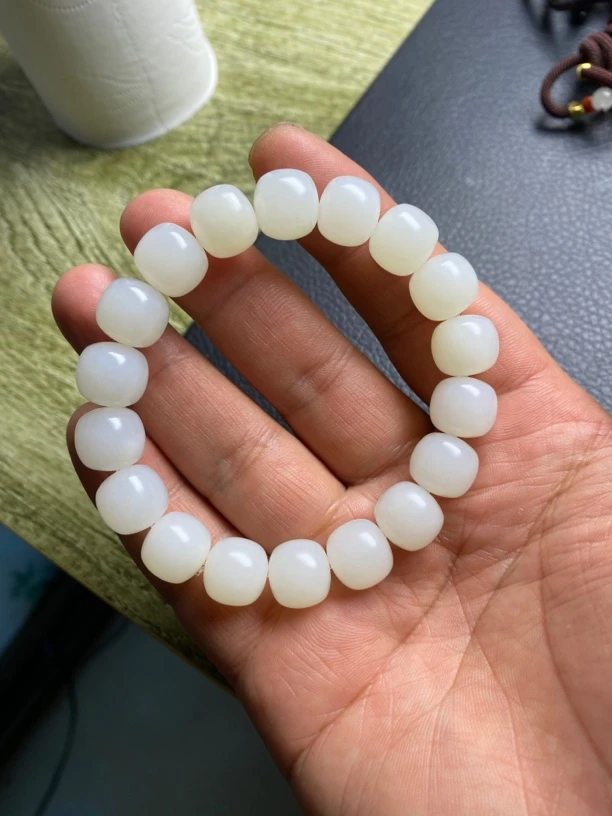 和田玉手串老型珠手串