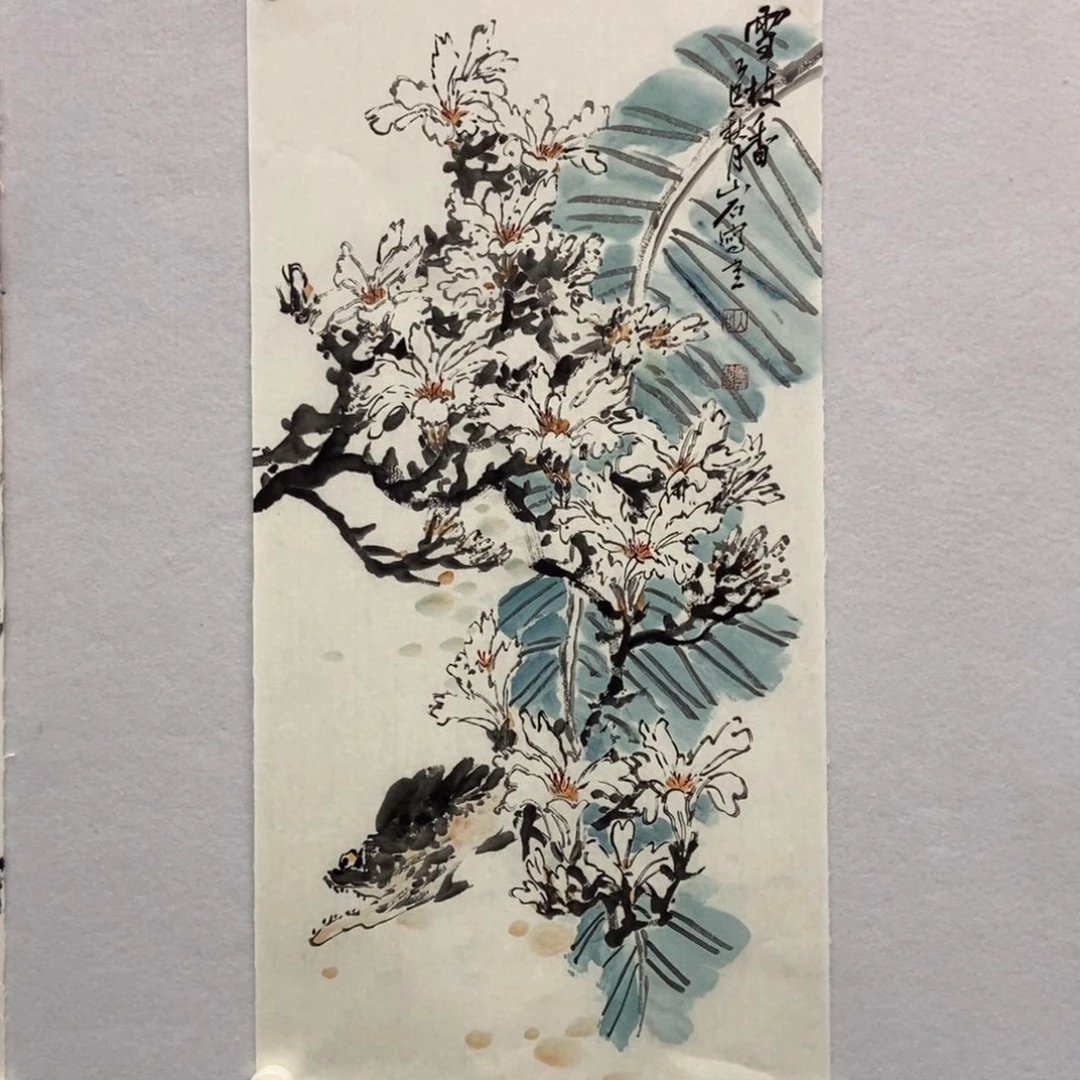 国画墨鱼精品墨鱼精品