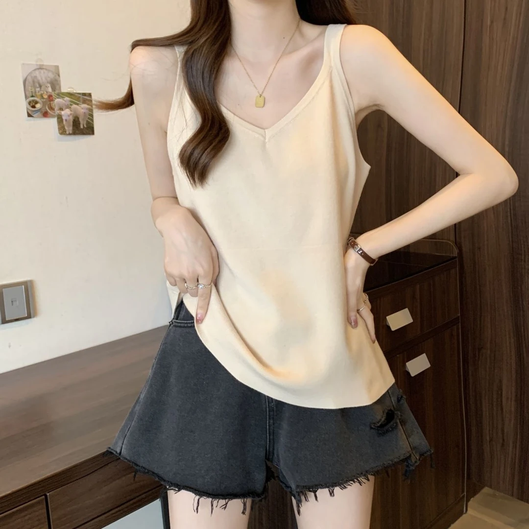 单/两件 大码女装胖mm遮肚子洋气t恤女夏季新款背心吊带打底衫女