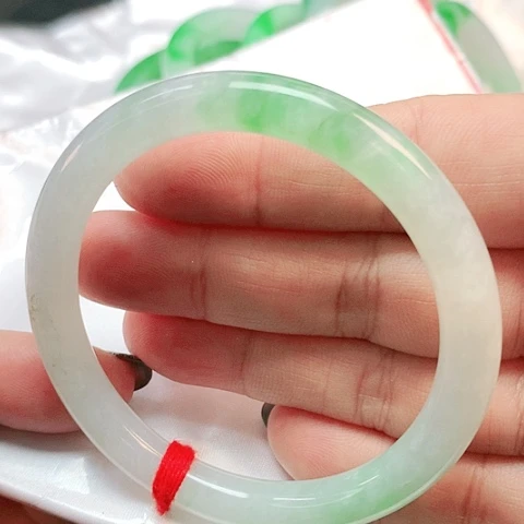 未镶嵌手镯翡翠圆条0162