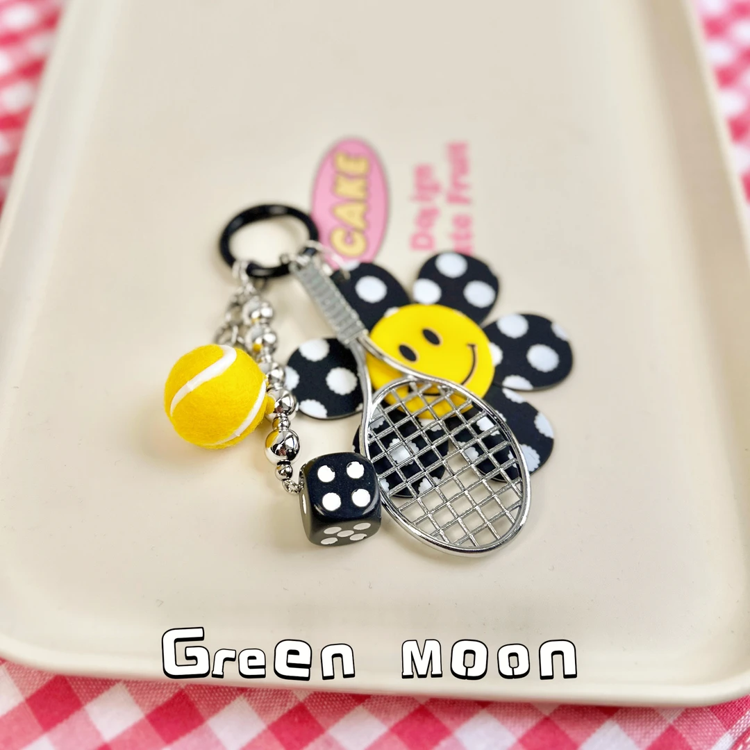 【格子太阳花】甜酷卡通手机链钥匙扣包挂可爱C349