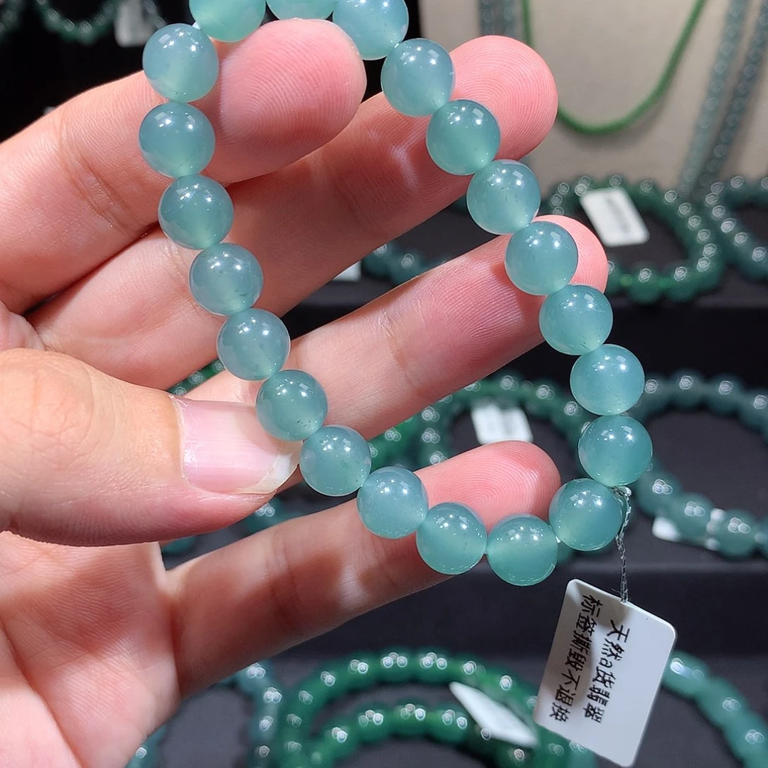 未镶嵌手链翡翠天然a货翡翠手串8.8