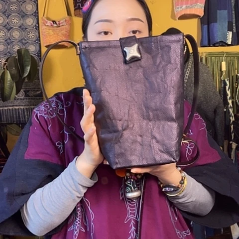 织绣手工土布包包
