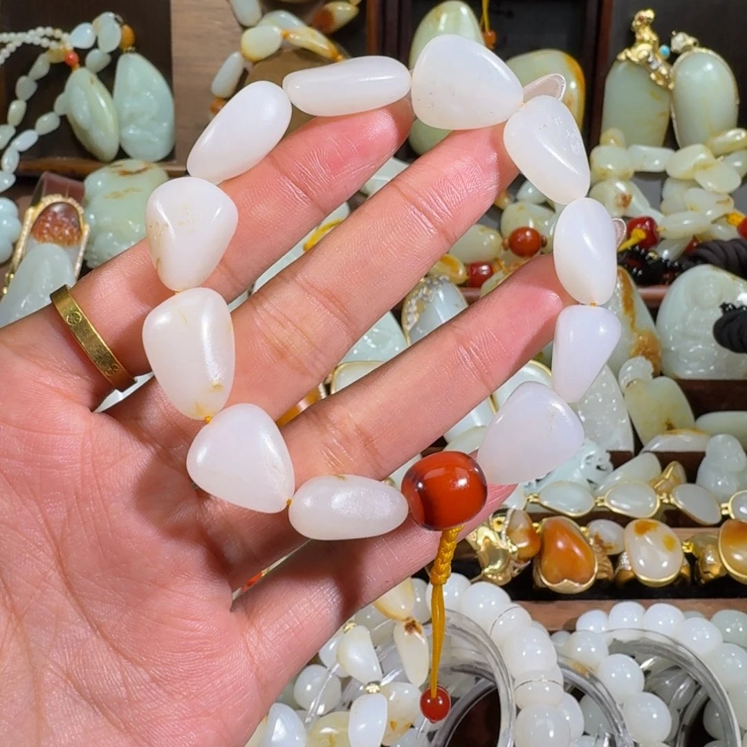 和田玉未镶嵌手链