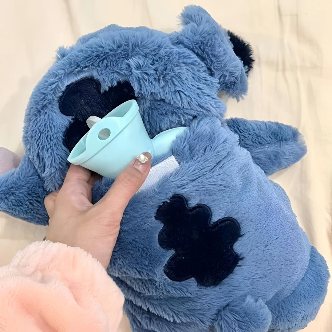 史迪仔暖水袋熊热水袋冬季毛绒玩偶娃娃宿舍女生女朋友热敷暖宝宝