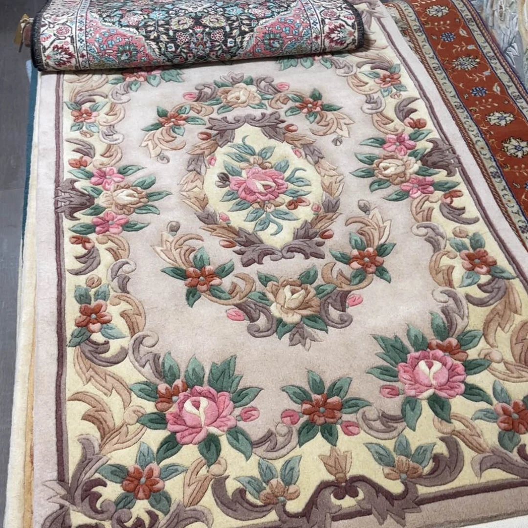 羊毛0.9×1.5纯羊毛加厚手工地毯精品