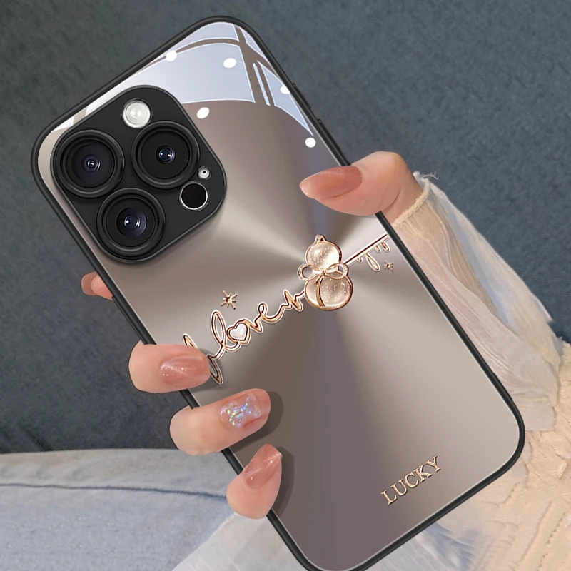 极光幸运葫芦适用苹果16promax手机壳新款iphone15pro简约轻奢14