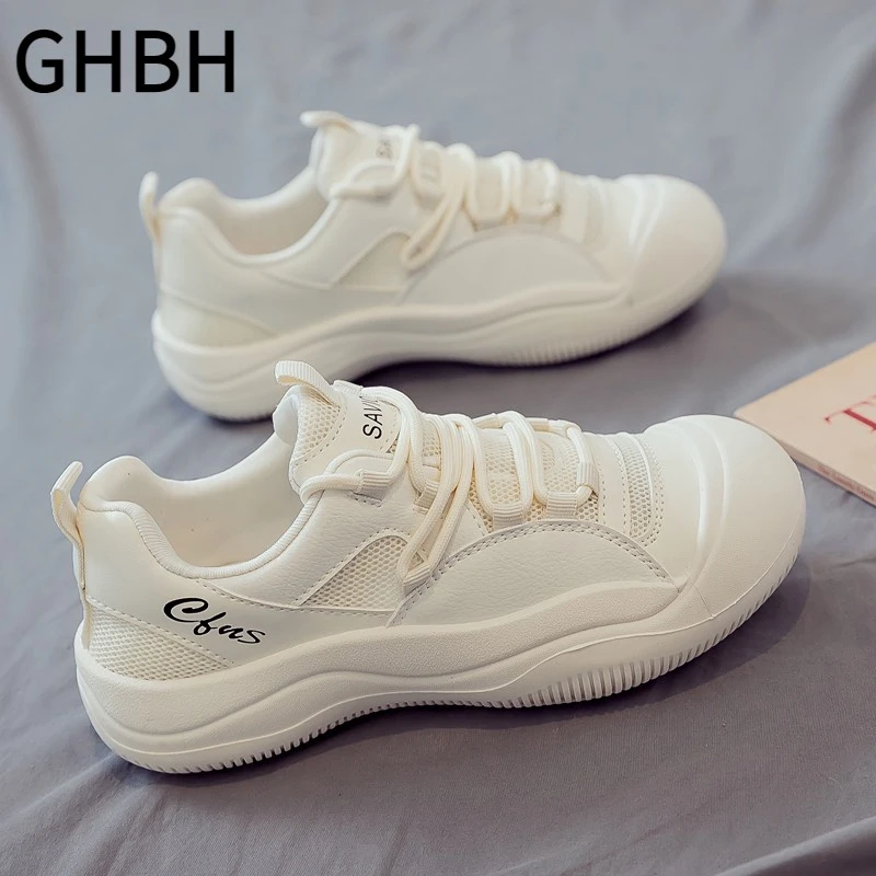 【限量款】2025春季新款百搭小白鞋女款休闲运动女鞋老爹鞋厚底板鞋