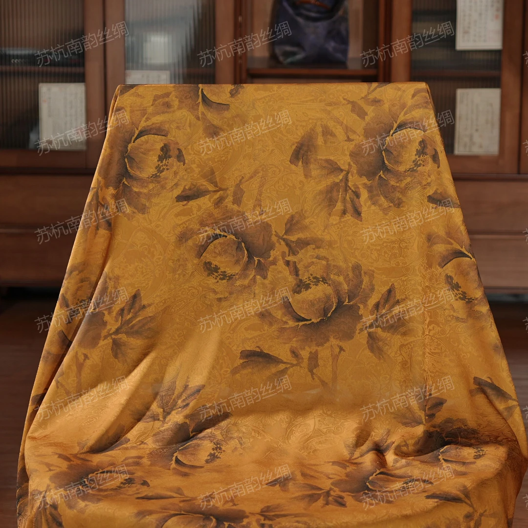 新【C86-142金莲映日】140*140丝巾披肩百搭女士大方秋冬中国风