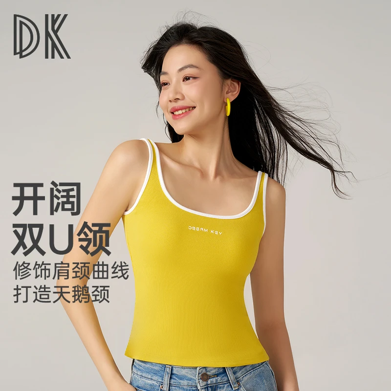 运动吊带背心文胸一体健身跑步背心瑜伽服上衣外穿女装夏薄8513