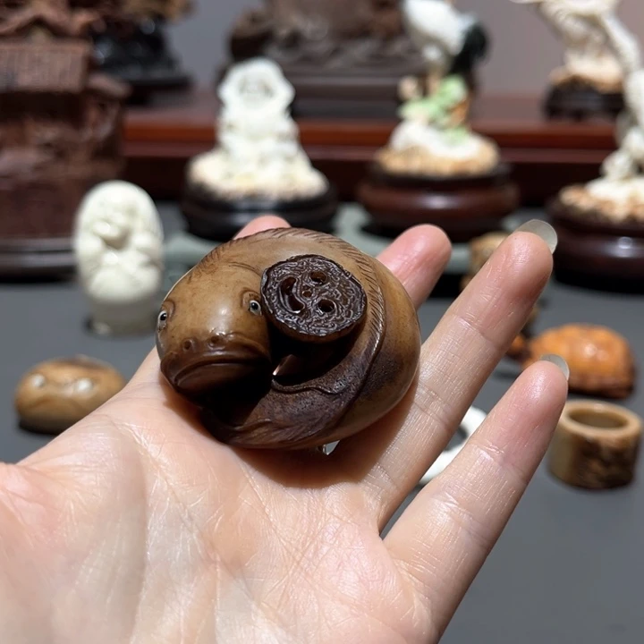 木橘*鹿角工艺品摆件