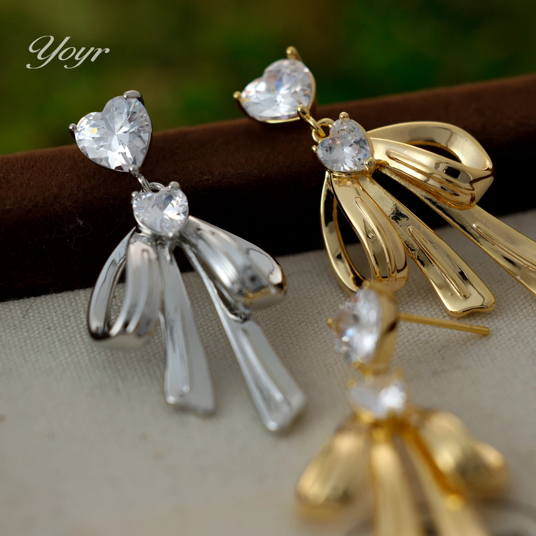 YOYR 黄铜耳饰 【礼结】气质高品质小众设计感长款精品耳钉