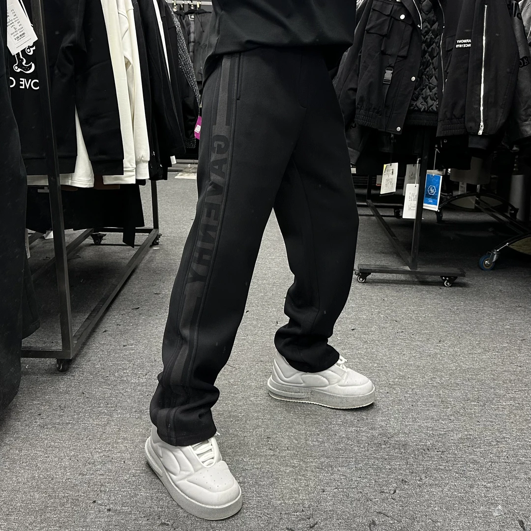 GLT 加厚加绒/精纺条纹小直筒休闲裤 8930