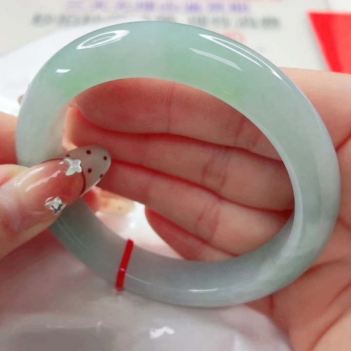 翡翠未镶嵌手镯57.6x425