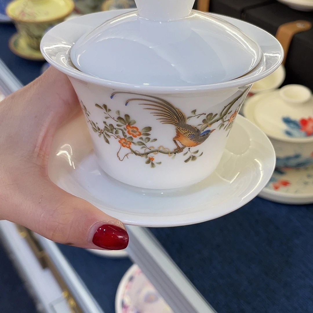 陶景德陶瓷盖碗茶具