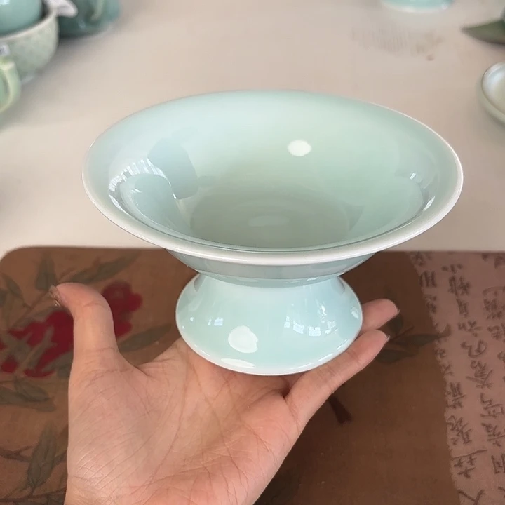 龙泉云间青瓷小米茶器