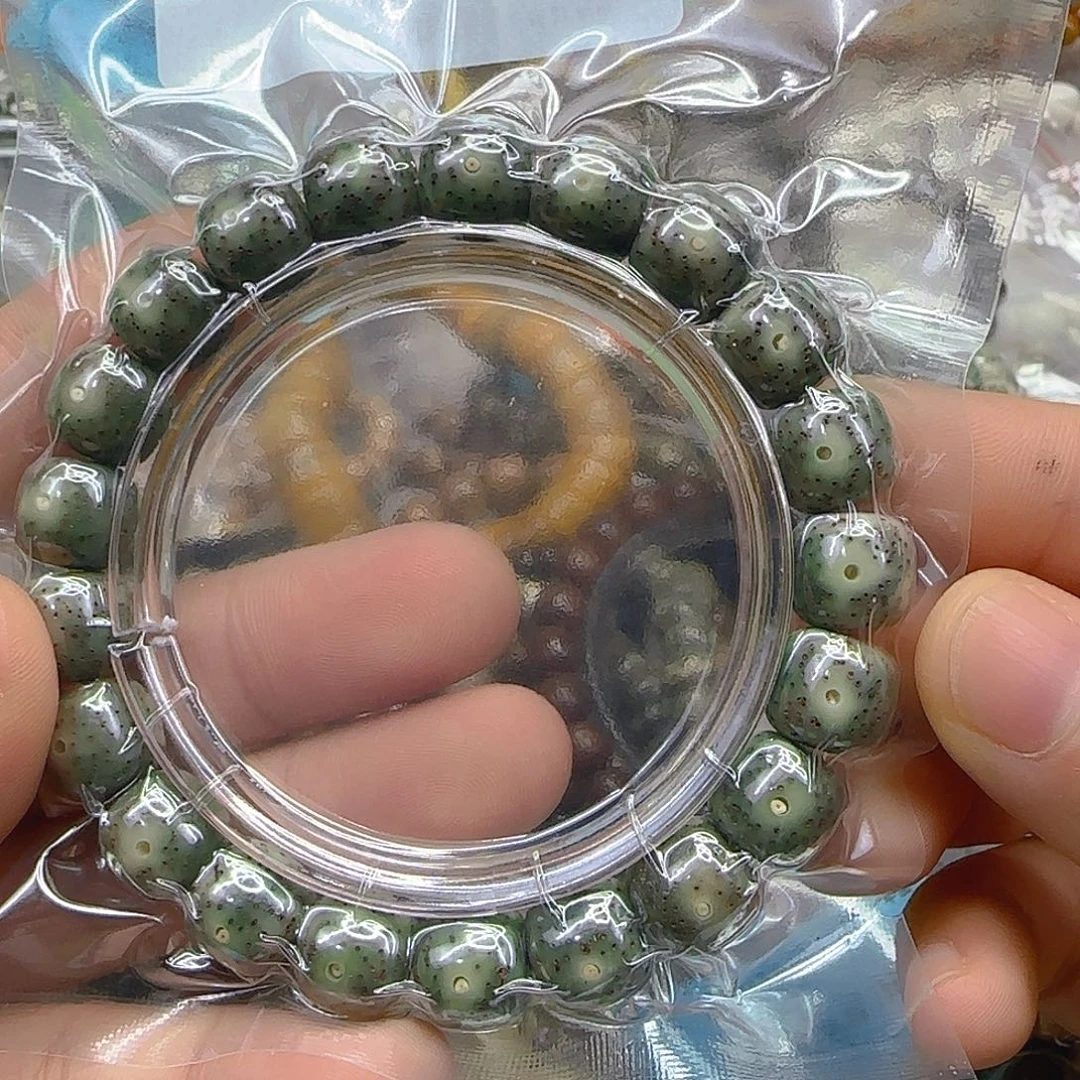 星月菩提手串213传说变态绿星月菩提11单圈