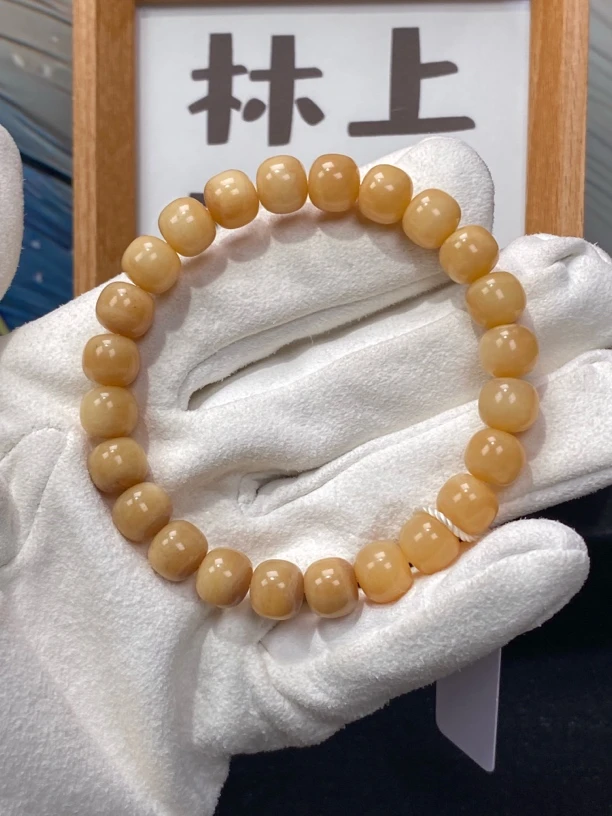 No.259驼骨单圈老黄驼骨手串