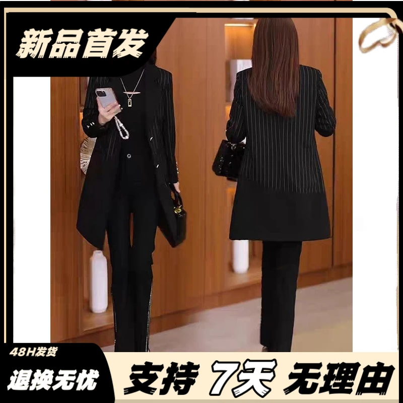 秋季新款梵乐芬风衣女中长款2025春季新款气质高级感西装领外套修