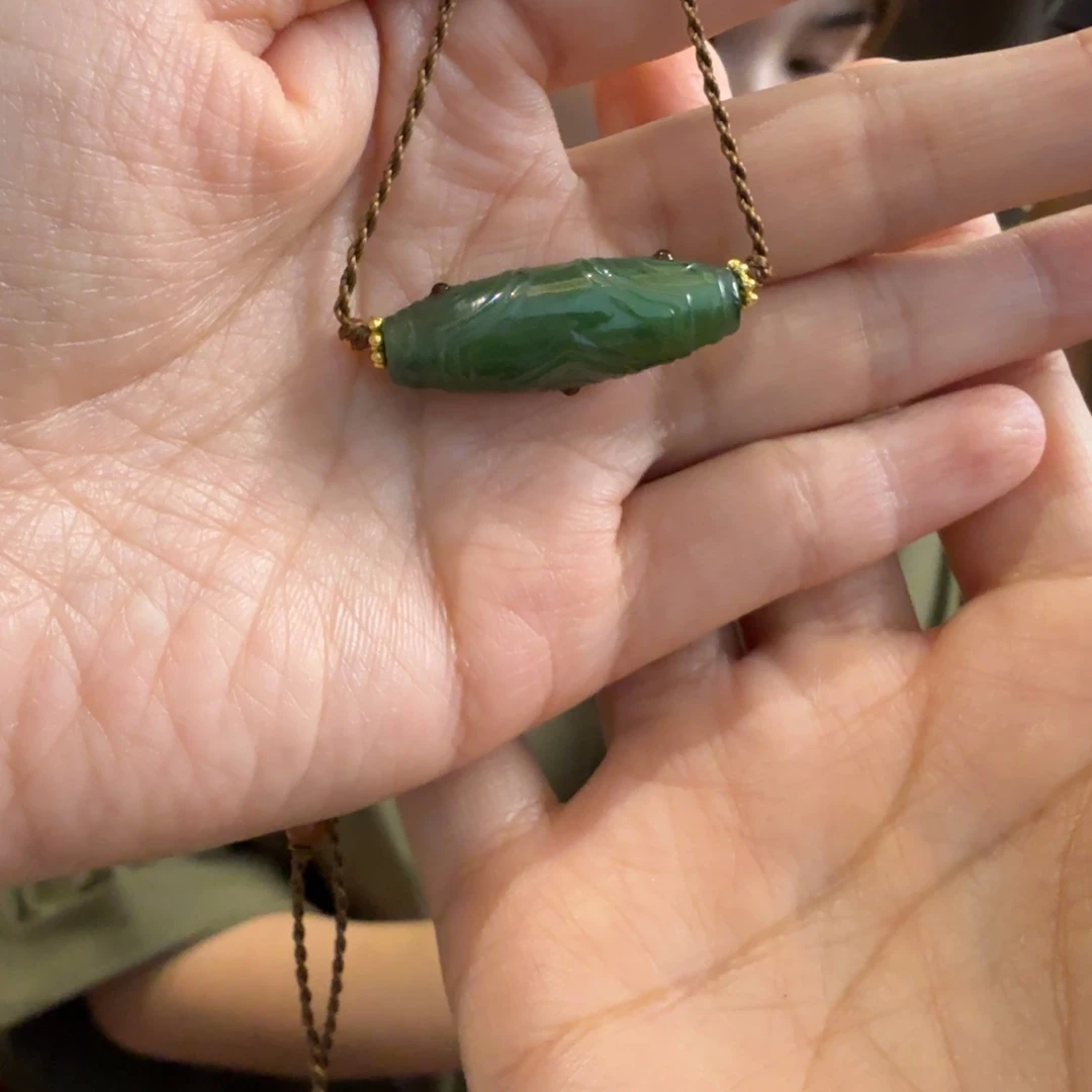 颈饰未镶嵌和田玉碧玉单株白富美多样性拍一发一