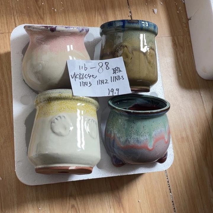 粗陶多肉花盆微瑕88