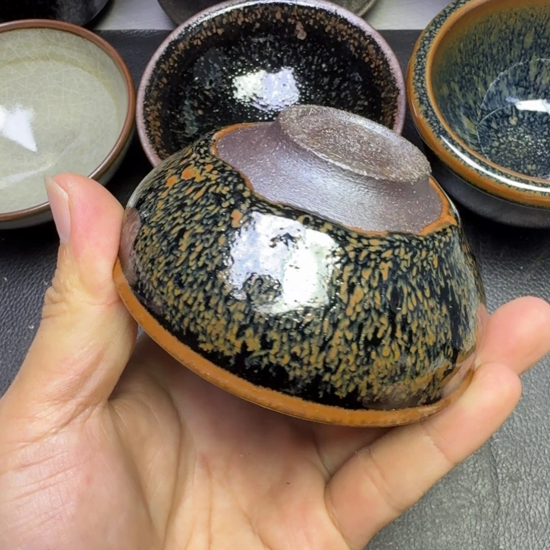 摆件古时茶器建窑建盏33