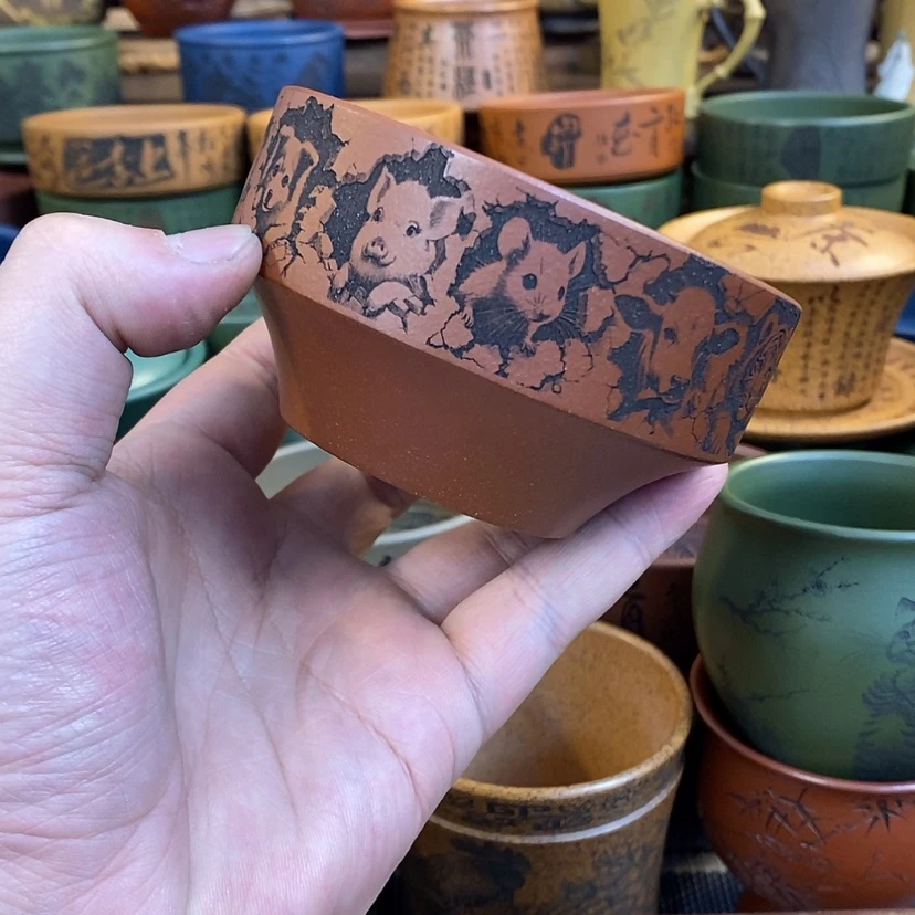 【闪购商品】紫砂杯子宜兴全手工紫砂杯