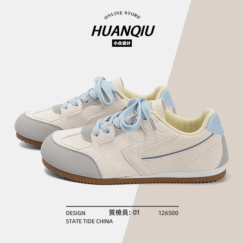 环球运动德训鞋女款秋季2025新款爆款百搭小众女鞋轻便休闲鞋子女