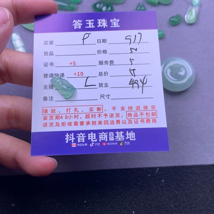 颈饰未镶嵌翡翠F*
