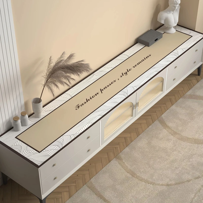 鞋柜垫台面垫免洗防烫方形电视柜电视柜台面桌面垫餐边柜防水桌布