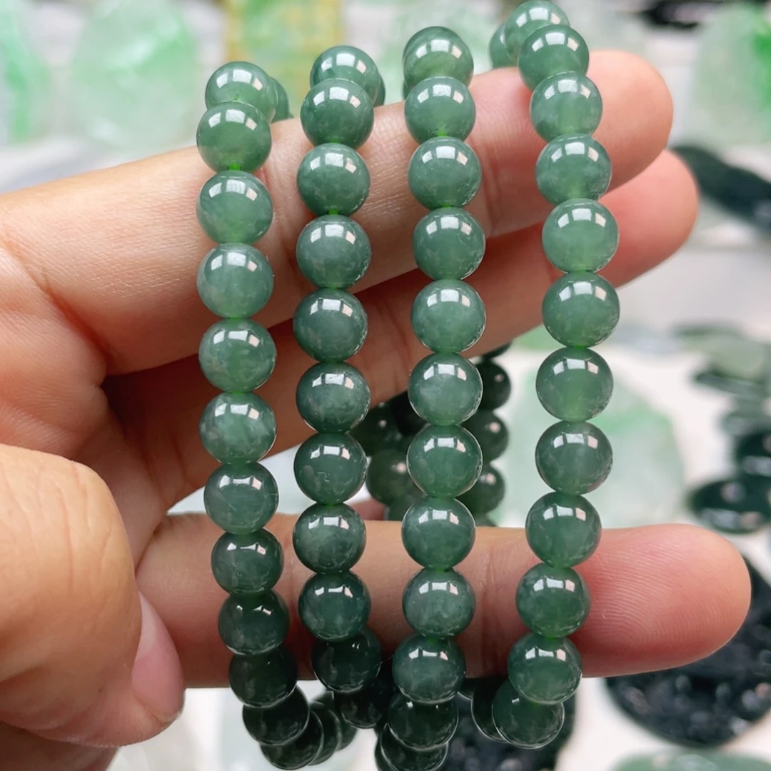 翡翠颈饰未镶嵌翡翠珠链