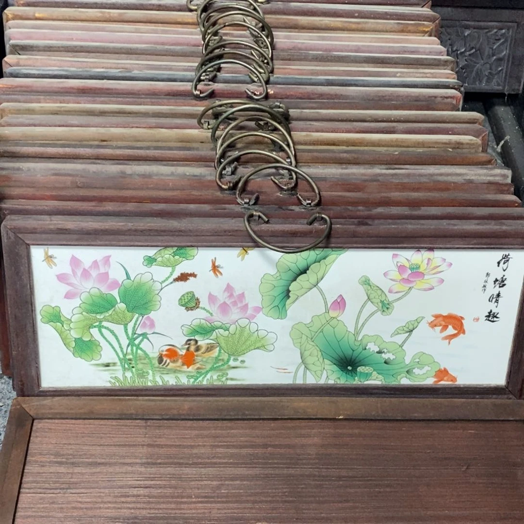 瓷片53*21*1景德镇瓷板画柴窑烧制