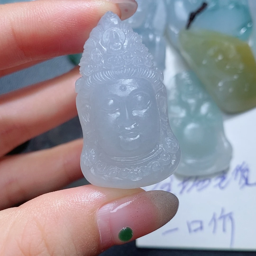 定制翡翠未镶嵌毛货付款后联系客服确认抛光
