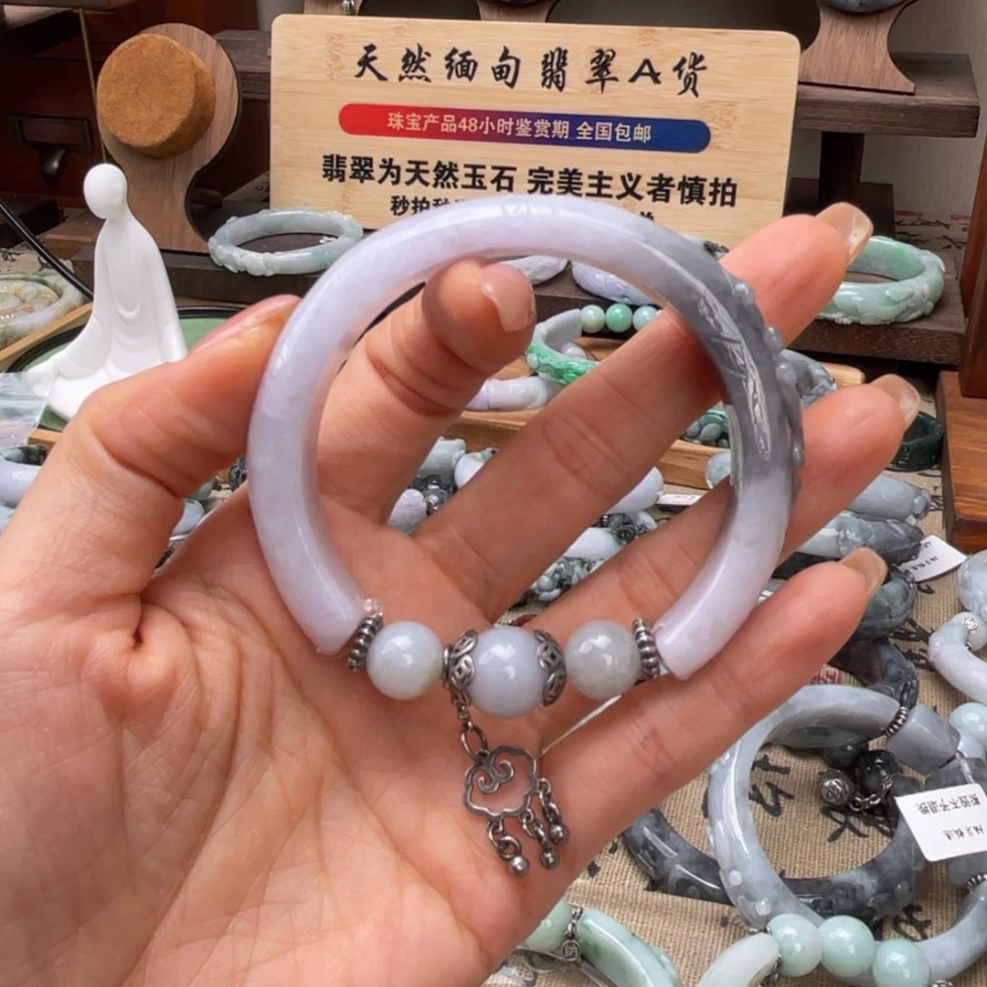 月****翡翠未镶嵌手链手镯