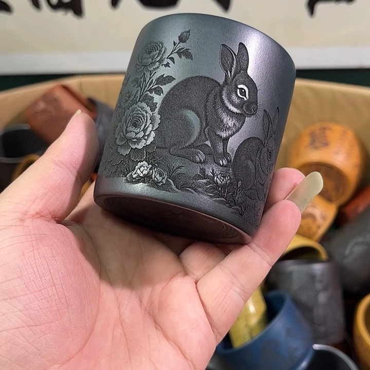 茶杯紫砂全手工紫砂主人杯