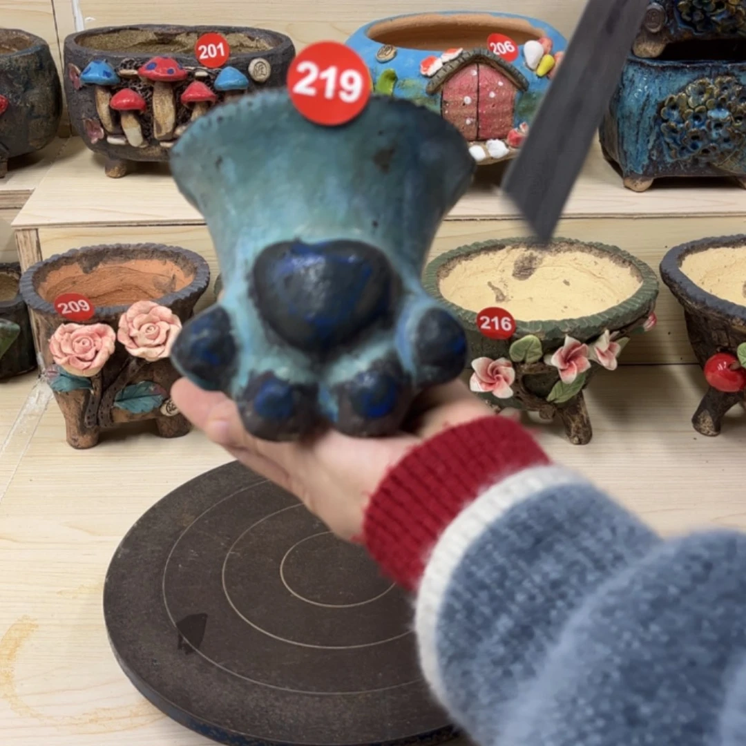 【闪购商品】紫砂花盆219号内口9外高11