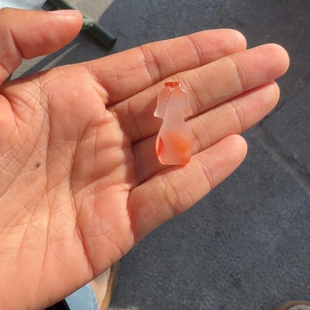 南红玛瑙未镶嵌吊坠(不含链)