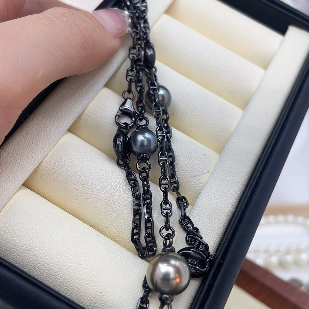 颈饰海水珍珠银S925镶嵌