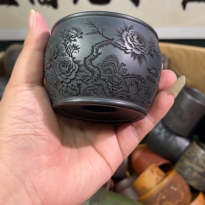 茶杯紫砂全手工紫砂主人杯