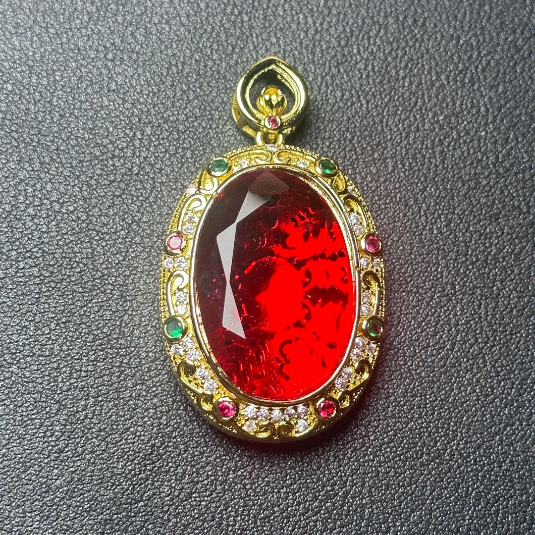 YYZB-011精致红色吊坠项链多样性发一