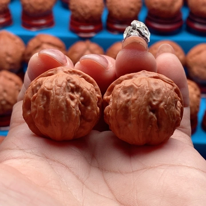 核桃精品文玩核桃手捻玄珠八棱