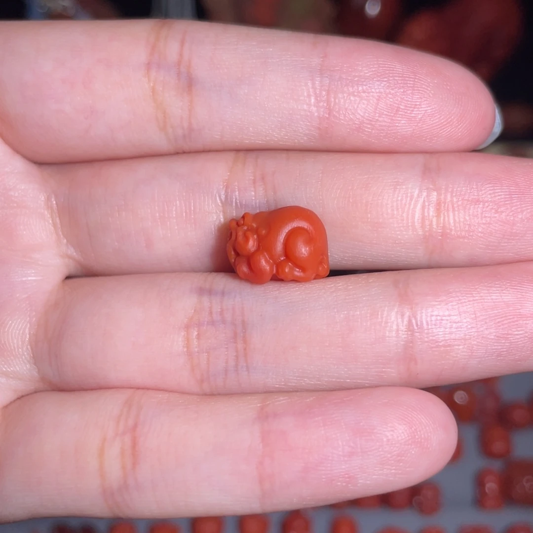 南红玛瑙未镶嵌貔貅8mm+