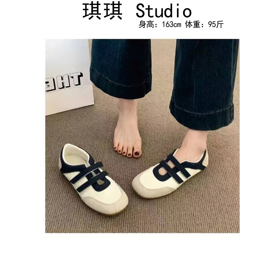《琪琪家》春夏季新款气质时尚舒适中国风魔术贴百搭休闲鞋w803-F2