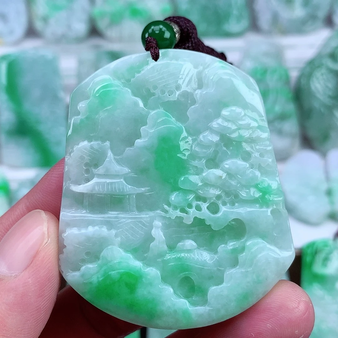 翡翠未镶嵌颈饰翡翠吊坠
