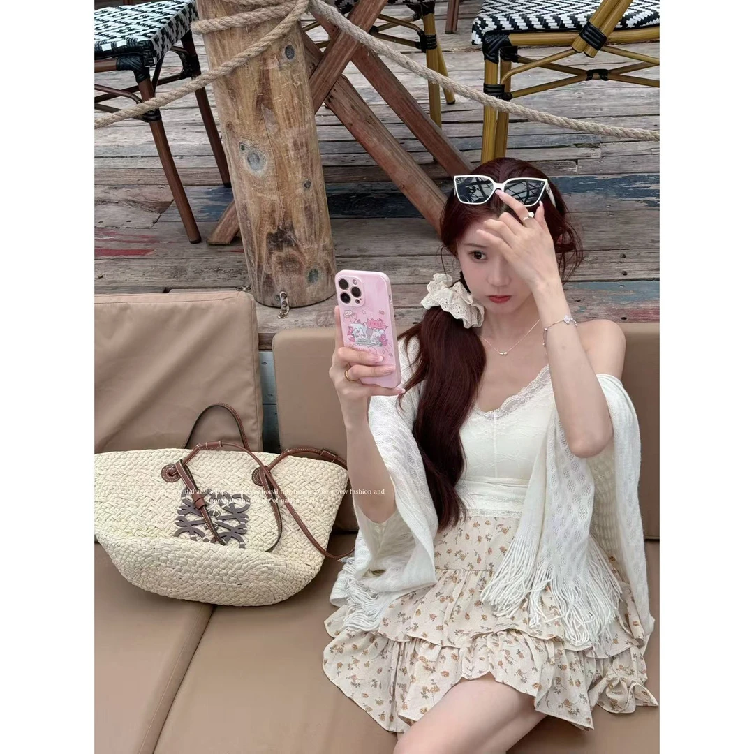 妖精的美美 【梅果橘子】碎花半身裙