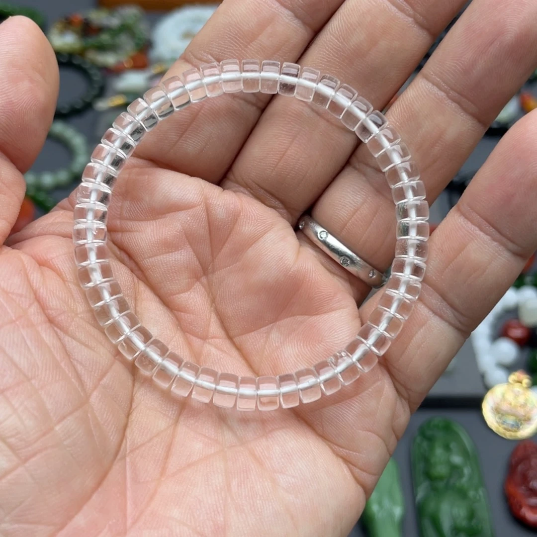 颈饰未镶嵌水晶白水晶6*3mm