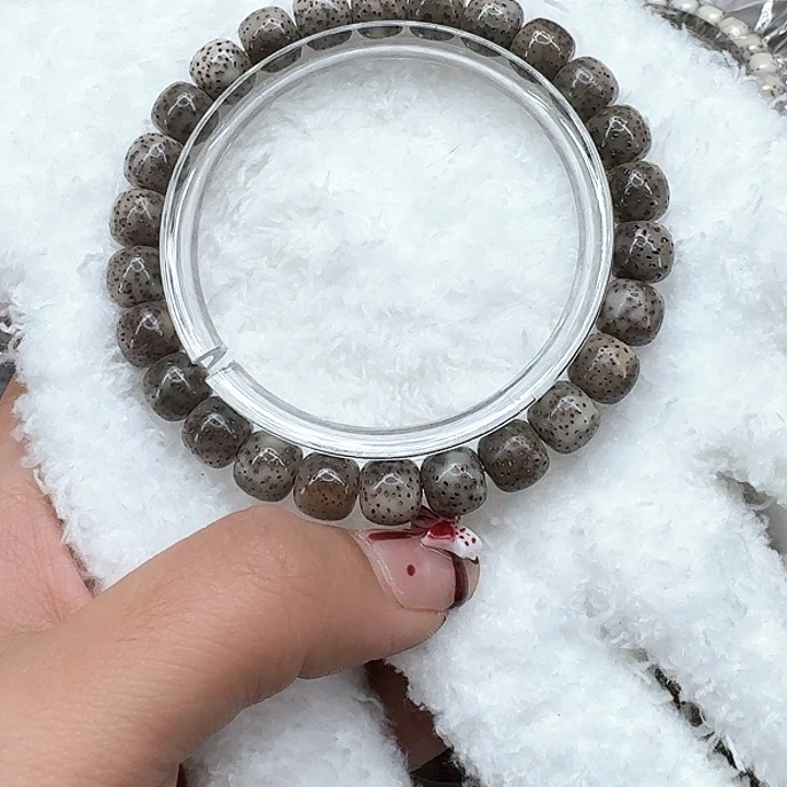 星月菩提手串102高端黑灰星月菩提98桶单圈