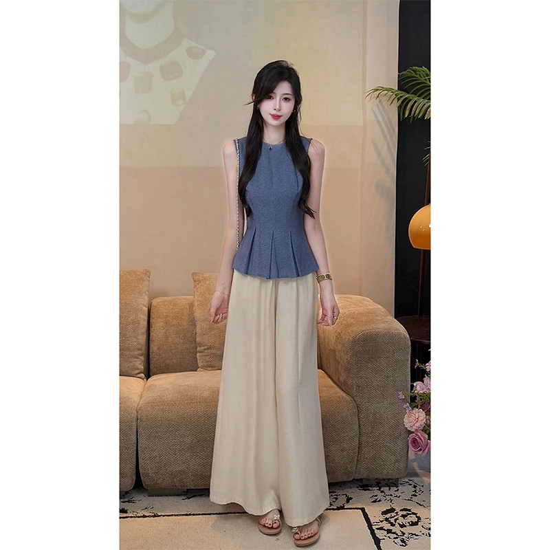 YUANLIANSU/圆脸酥【青柠季风】夏高级感温柔风圆领显瘦衬衫上衣女