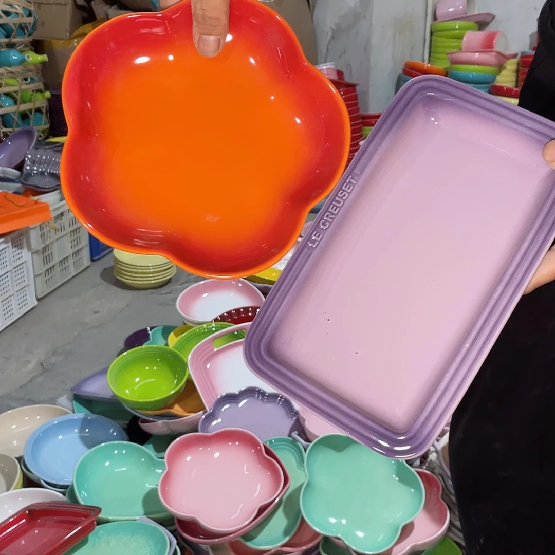 瓷片微瑕陶瓷餐具2个